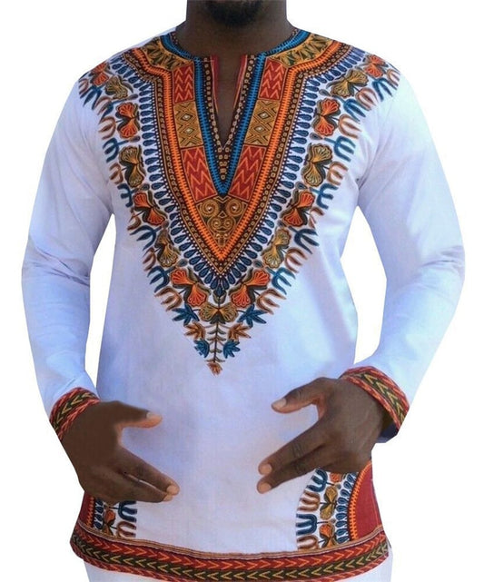 African Dashiki Print Longsleeve